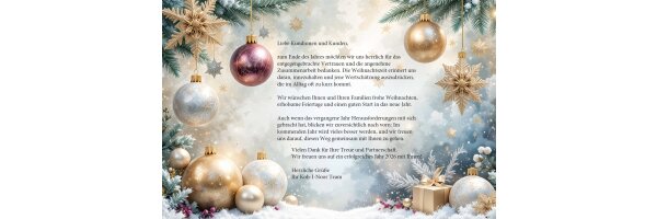 Liebe Kundinnen und Kunden,