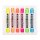 Pastellkreide runde weiche Softpastell - Neon- Brillant / Fluorescent  -  6er Pack