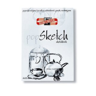 Sketchblock A4 Block - 20 Blatt weiß , 110 g/m²
