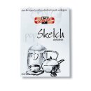 Sketchblock A4 Block - 20 Blatt weiß , 110 g/m²