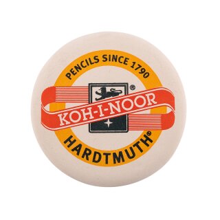 Radiergummi-  rund / weiß mit KOH-I-NOOR-  Aufdruck  / Ø 70 mm