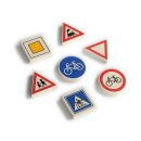 Radiergummi-  " Verkehrszeichen"  7 Stück...