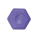 Radiergummi-  " Thermoplast " Hexagon- Form/ farblich sortiert ,  im 3er Blister