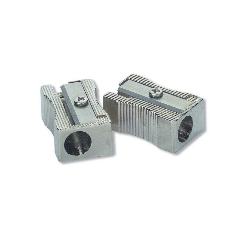 Swäsh Schreibtisch-Anspitzer Aus Metall | Für Stifte Bis 8 Mm, Mit Spänebehälter Und Tischklemme