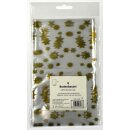 Zellglasbeutel / Kreuzbodenbeutel mit Goldsterndruck 11,5...