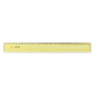 Lineal - Plast 30 cm Skala - Transparent / Gelb