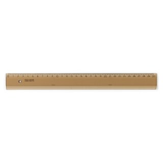 Lineal - Plast 30 cm Skala - Transparent / Braun