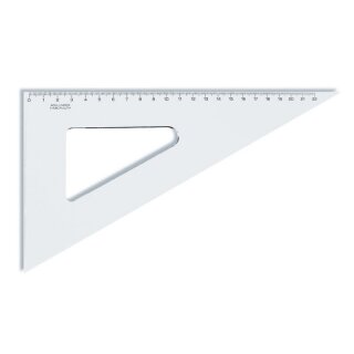 Dreieck - Plast 60° - extra groß / 22 cm Lineal -...