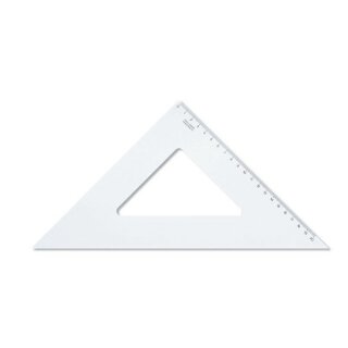Dreieck - Plast 45° - XXL / 20 cm Lineal - Transparent...