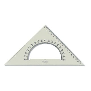 Dreieck - Plast 45° - extra groß / 16 cm Lineal + 180...