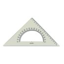 Dreieck - Plast  45°  - extra groß  / 16 cm Lineal +  180...