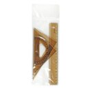 Geometrie- Set Klein / 20 cm Lineal 4 Teile ,...