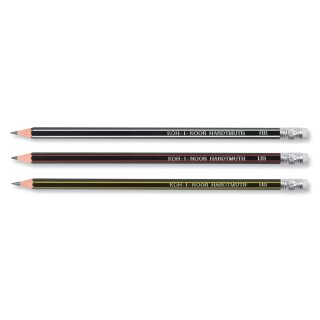 Bleistifte Extra flexible  Graphitstifte mit Radiergummi  - Gradation 2B - im  12er Pack