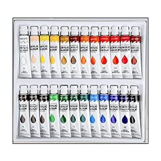 Acrylfarben - Tuben  - 24 x 12 ml im 24er Set