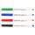White-Boardmarker - farblich sortiert  / 2,0 mm Rundspitze , im 4er Pack