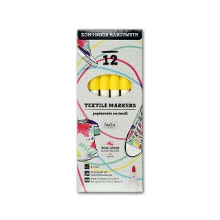 Textilmarker  2,0 mm  Rundspitze /  Gelb