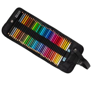 Polycolor- Stiftetasche gefüllt mit 36 Polycolor- Farbstiften, Radirgummi und Anspitzer 1TP