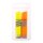 Textmarker - Keilspitze 1 - 5 mm / gummierte Griffzone   " Gelb / Orange " ,  im 2er Pack