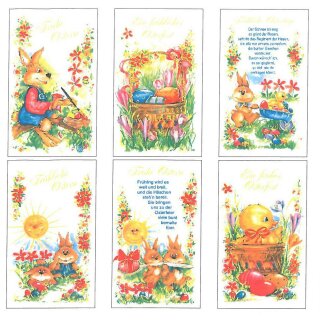 Ostern  Glückwunschkarten - Grußkarten mit Versandumschlag ,  sortiert