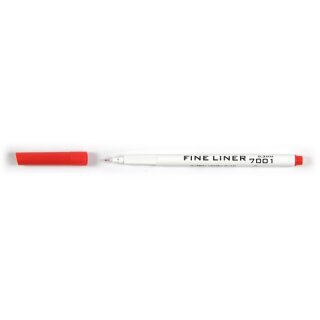 Fineliner  " Rot "   Kunststoff- Rundspitze /  0,3 mm Strichstärke