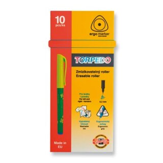 Tintenroller  " TORPEDO "  farblich sortiert   / 0,3 mm Strichstärke , im 10er Pack