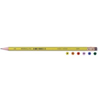 Bleistifte  mit Radiergummi  - Gradation HB - Metallic , farblich sortiert im 12er Pack