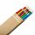 Bleistifte  mit Radiergummi  - Gradation HB - Metallic , farblich sortiert im 12er Pack