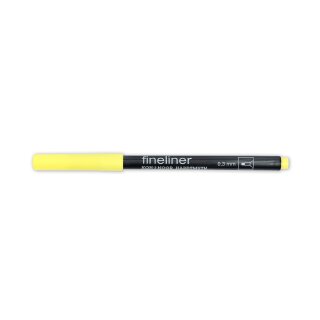 Fineliner - Feinschreiber ,  Rundspitze - 0,3 mm Strichstärke  / 01 - Yellow 
