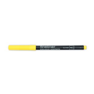 Fineliner - Feinschreiber ,  Rundspitze - 0,3 mm Strichstärke  / 02 - Dark Yellow