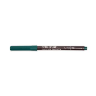 Fineliner - Feinschreiber ,  Rundspitze - 0,3 mm Strichstärke  / 05 - Cobalt Green