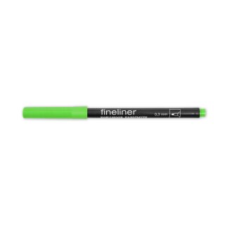 Fineliner - Feinschreiber ,  Rundspitze - 0,3 mm Strichstärke  / 06 - Light Green