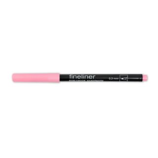 Fineliner - Feinschreiber ,  Rundspitze - 0,3 mm Strichstärke  / 09 - Light Pink