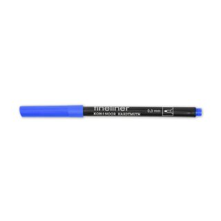 Fineliner - Feinschreiber ,  Rundspitze - 0,3 mm Strichstärke  / 14 - Royal Blue