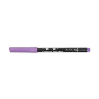 Fineliner - Feinschreiber ,  Rundspitze - 0,3 mm Strichstärke  / 21 - Pale Violet