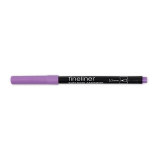 Fineliner - Feinschreiber ,  Rundspitze - 0,3 mm Strichstärke  / 27 - Light Violet