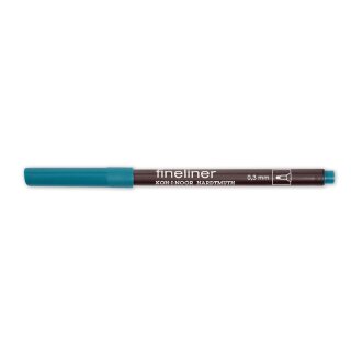 Fineliner - Feinschreiber ,  Rundspitze - 0,3 mm Strichstärke  / 30 - Dark Cobalt Green