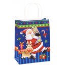 Weihnachten  Geschenktüte - Kraftpapier farbig  ,...