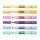 Textmarker - Keilspitze 1 - 5 mm  "Pastellfarben" im 6er Pack