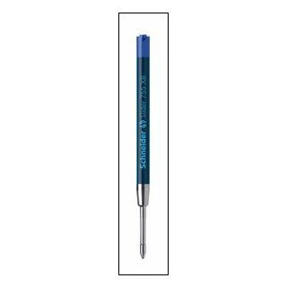 Kugelschreibermine -  Großraummine  " Slider-  blau , schwarz  " Metallmine , extrabreite Strichstärke im 30er Display