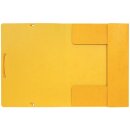 Sammelmappe Postmappe A4 -gelb,  mit Aufdruck und Gummizug