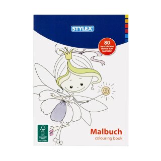 Malbuch  A4 - 80 Seiten , 4fach sortiert