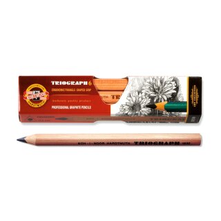 Graphitstifte Jumbo Natur  / Triograph 5,6 mm 1830- Gradation HB - im 6er Pack