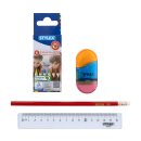 Schultüte  / Geschwistertüte  35 cm Blisterkarte , 4-teilig gefüllt  , sortiert