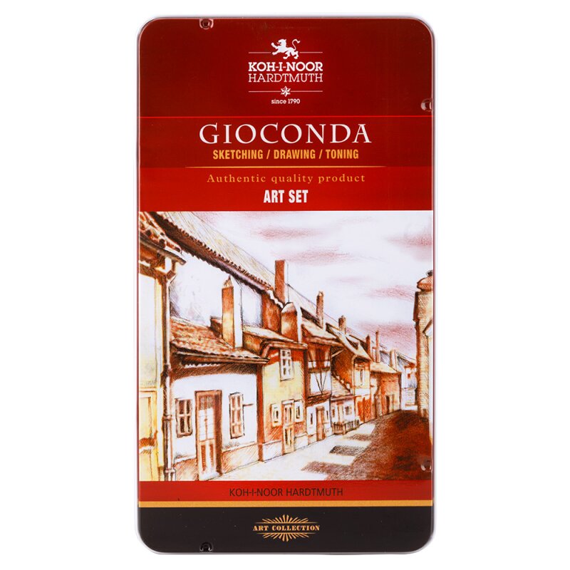 Künstler Set 10 teilig "Gioconda Art Set " im Metalletui KOHI