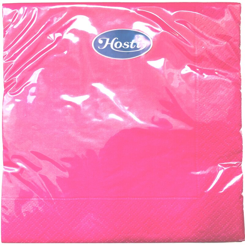 Servietten 2-lagig, 33x33 Cm, Pink - Packung Mit 50 Stück, Aus Papier, Für Feiern, Geburtstage, Partys Oder Den Täglichen Gebrauch