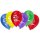 Luftballons " Happy Birthday "  6er Pack sortiert  , Umfang ca. 65 cm