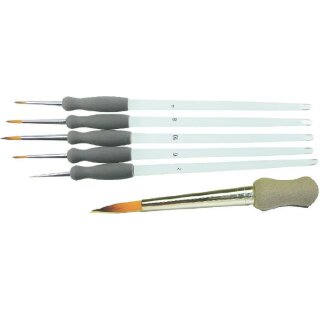 Pinsel- Set 5er Spitzpinsel golden Synthetikhaar VE10