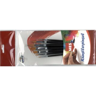 Pinsel- Set 7er golden Synthetikhaar- Pinsel gemischt VE12