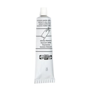 Ölmalfarbe - Titanweiß 40 ml Tube