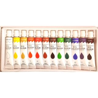 Ölmalfarben 12er Set 12 ml Tuben VE6